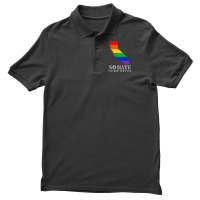 No Hate In My State California Map Lgbt Pride Men's Polo Shirt | Artistshot