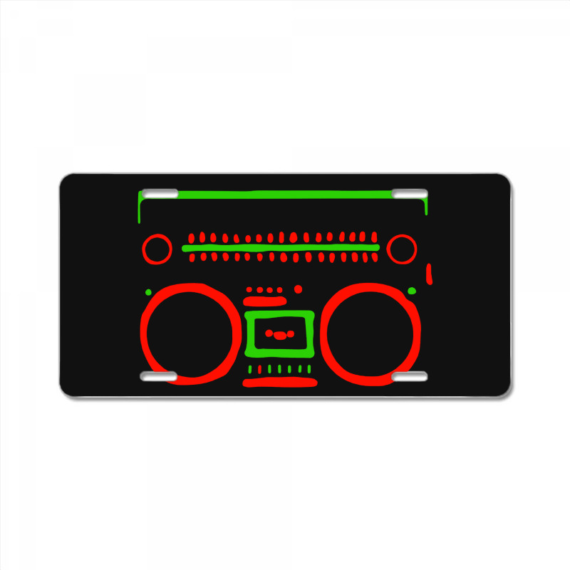 Tribe Boombox License Plate | Artistshot