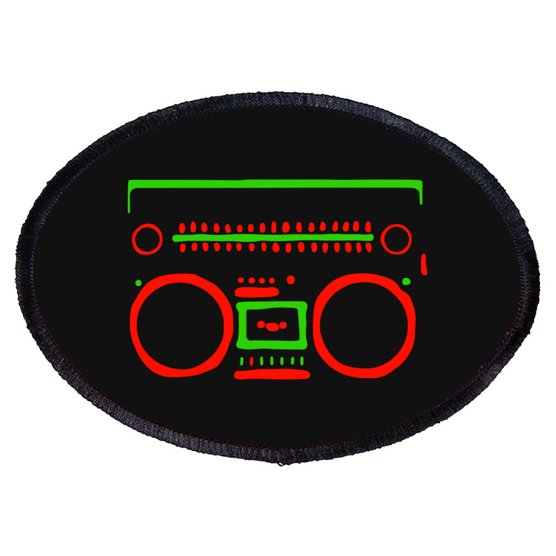 Tribe Boombox Oval Patch | Artistshot