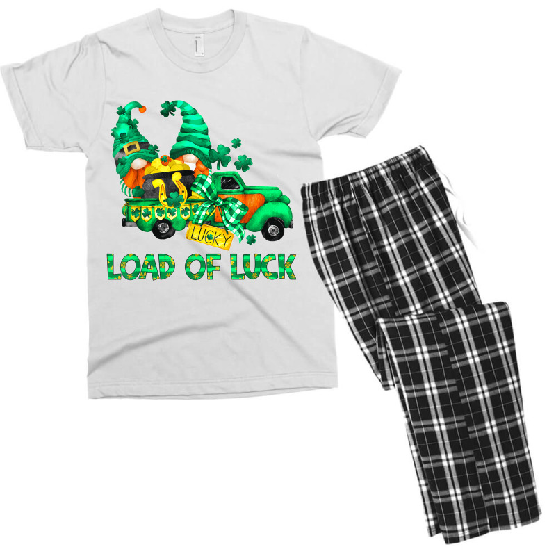 Loads Of Luck Gnomes Funny Leprechaun St Patricks Day Outfit T Shirt Men's T-shirt Pajama Set | Artistshot