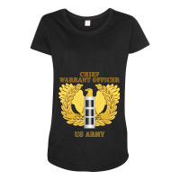 Emblem - Warrant Officer - Cw3 T-shirt Maternity Scoop Neck T-shirt | Artistshot