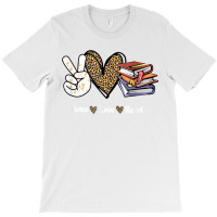 Peace Love Read Books Book Lover Teen Girls Reading Teacher T Shirt T-shirt | Artistshot