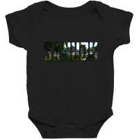 Sanhok Battlegrounds Map Baby Bodysuit | Artistshot