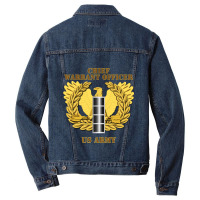 Emblem Warrant Officer Cw4 Men Denim Jacket | Artistshot