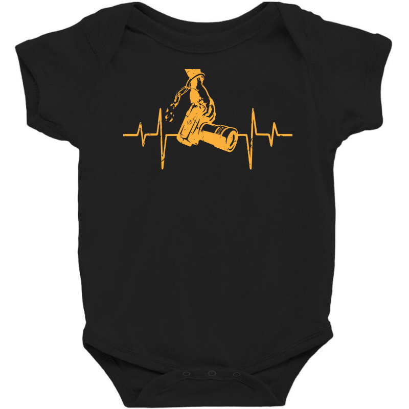 Photography T  Shirt Camera Heartbeat Vintage Baby Bodysuit by sengeryasmin | Artistshot