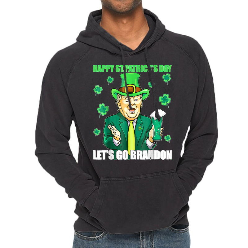 Let's Go Shamrock Brandon Happy St Patrick Day Trump Beer T Shirt Vintage Hoodie | Artistshot