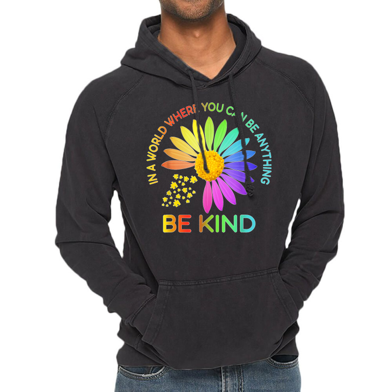 Sunflower Autism Awareness Be Kind Puzzle Mom Support Kids T Shirt Vintage Hoodie | Artistshot