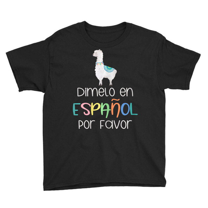 Womens En Espanol Por Favor Maestra Bilingual Spanish Teacher T Shirt Youth Tee by morelypylagertq | Artistshot