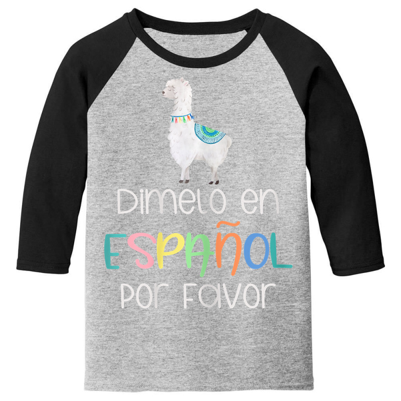 Womens En Espanol Por Favor Maestra Bilingual Spanish Teacher T Shirt Youth 3/4 Sleeve by morelypylagertq | Artistshot