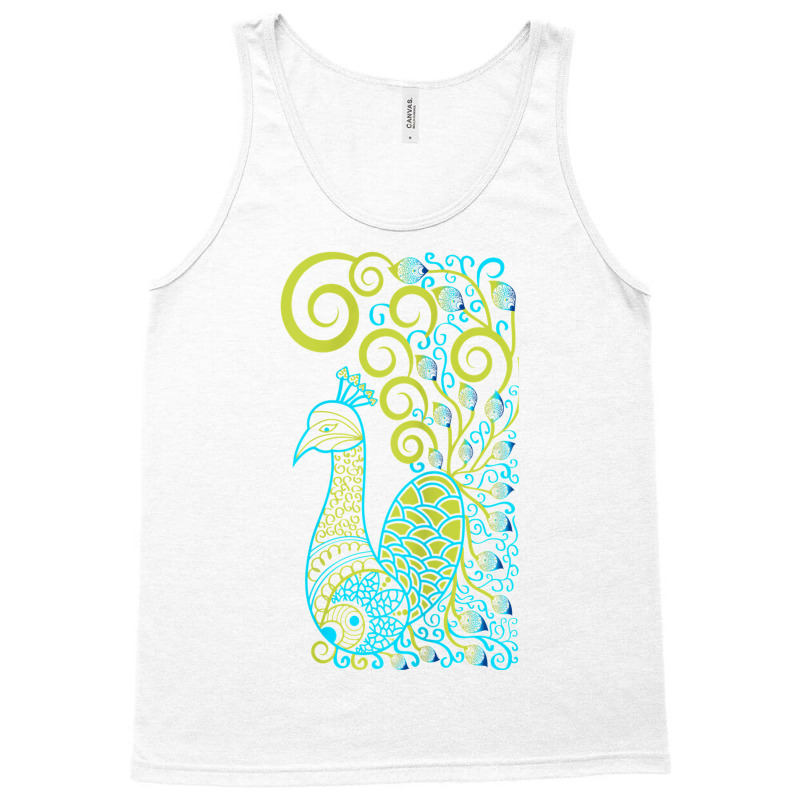 Peacock Mandala & Yoga Gift T Shirt Tank Top | Artistshot