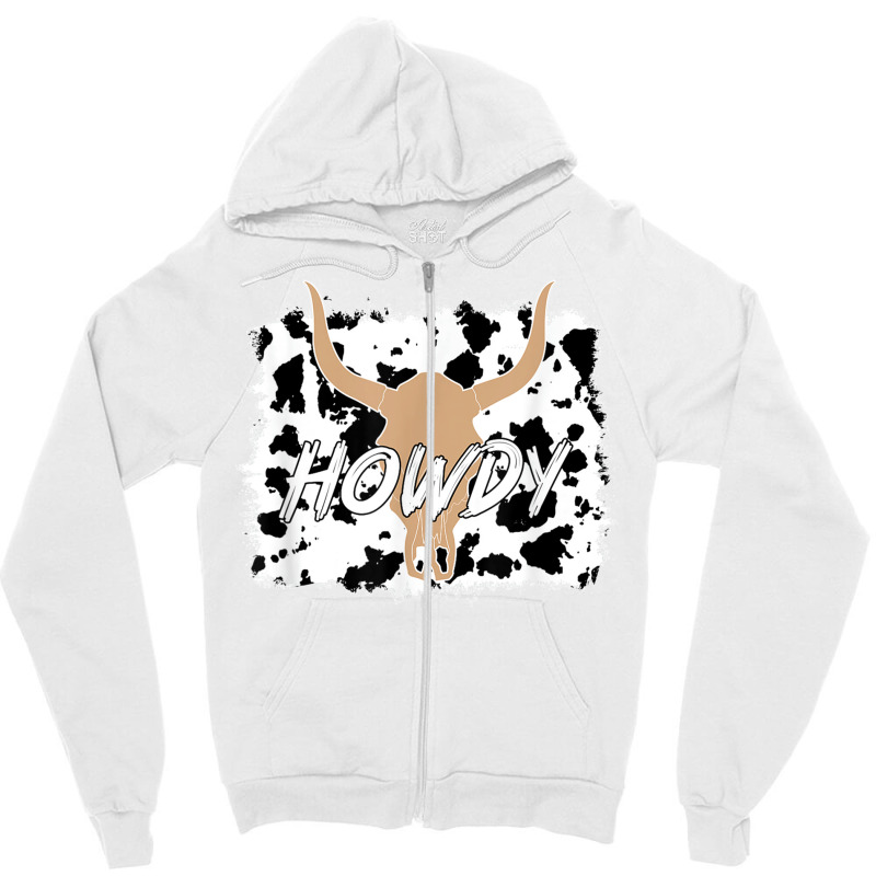 Cowgirl Howdy Heifer T Shirt Zipper Hoodie | Artistshot