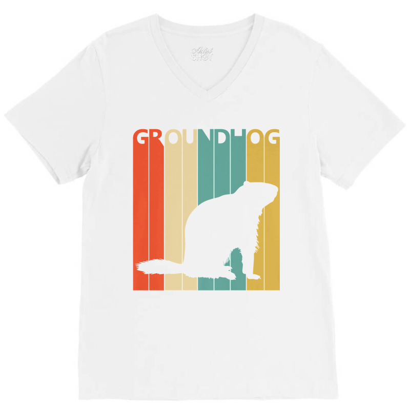 Cute Grounghog Animal Premium T Shirt V-neck Tee | Artistshot