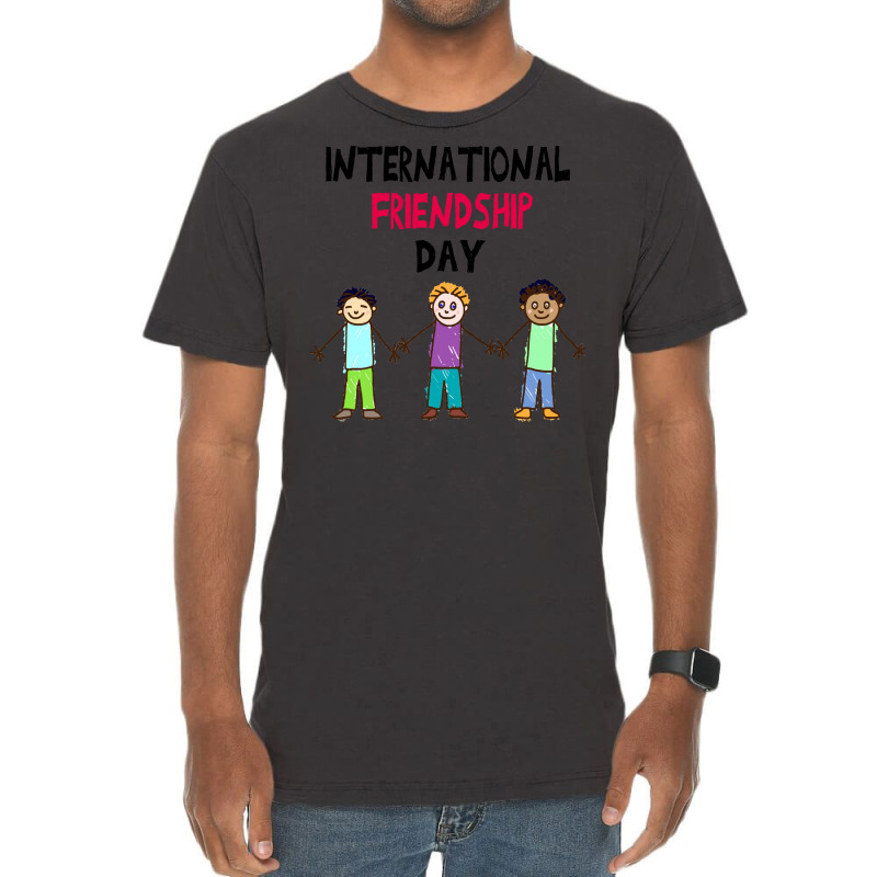 International Friendship Day Funny  Shirt International Friendship Day Vintage T-Shirt by redwingcoot | Artistshot