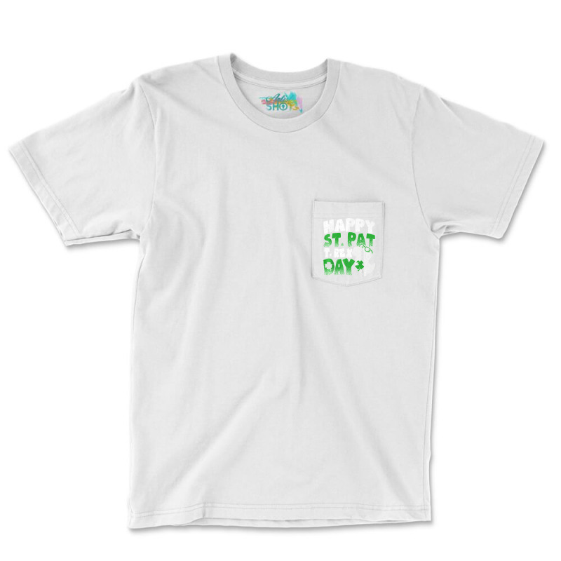 Happy St Pat Trex Day Funny Dino T Rex St Patricks Day Boys T Shirt Pocket T-shirt | Artistshot