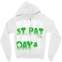 Happy St Pat Trex Day Funny Dino T Rex St Patricks Day Boys T Shirt Zipper Hoodie | Artistshot