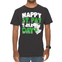 Happy St Pat Trex Day Funny Dino T Rex St Patricks Day Boys T Shirt Vintage T-shirt | Artistshot