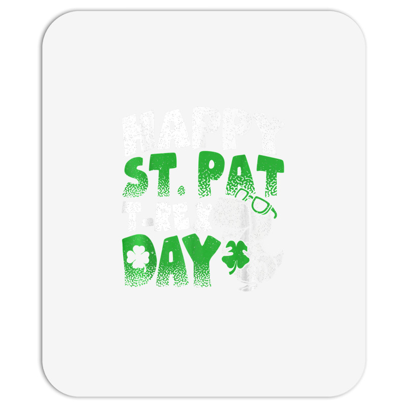 Happy St Pat Trex Day Funny Dino T Rex St Patricks Day Boys T Shirt Mousepad | Artistshot