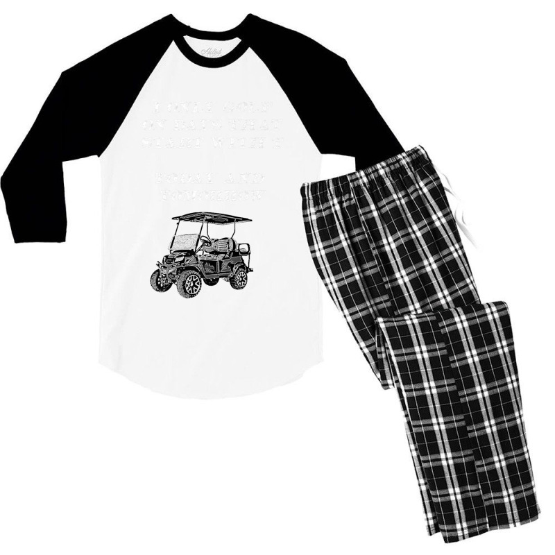 I Only Golf On Days That Start With T Funny Golfer Premium T Shirt Men's 3/4 Sleeve Pajama Set | Artistshot