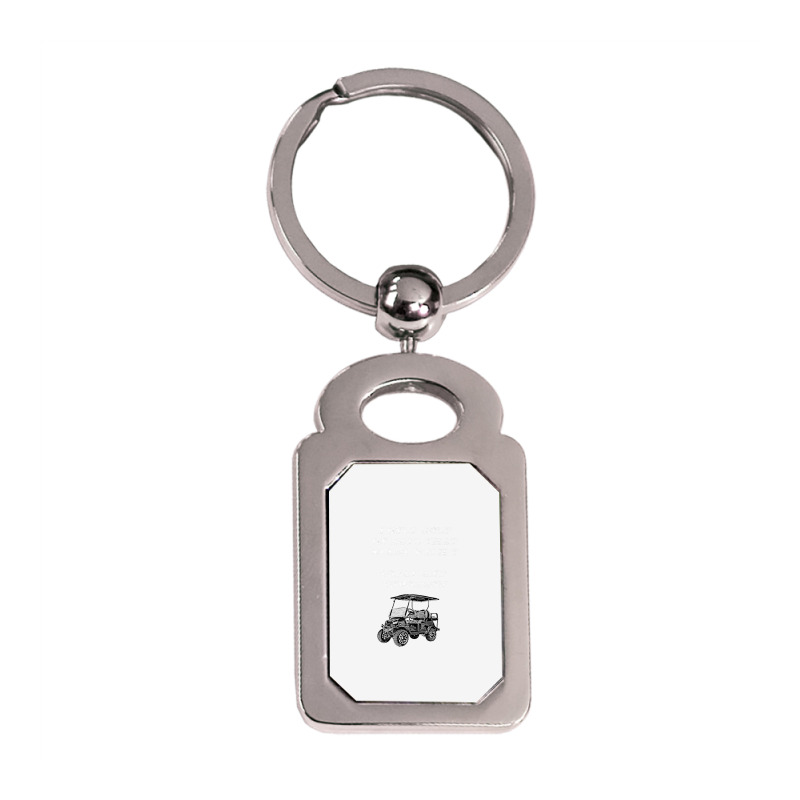 I Only Golf On Days That Start With T Funny Golfer Premium T Shirt Silver Rectangle Keychain | Artistshot