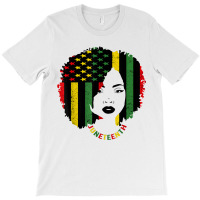 Juneteenth Black Women Flag History African American 1865 T Shirt T-shirt | Artistshot