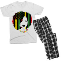 Juneteenth Black Women Flag History African American 1865 T Shirt Men's T-shirt Pajama Set | Artistshot