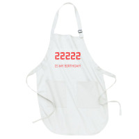 Palindrome Day 22222 Is My Birthday February 22 2022 Twosday T Shirt Full-length Apron | Artistshot