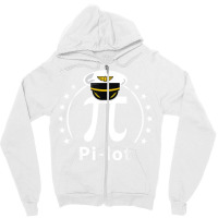 Pi Day Design For An Airplane Pilot T Shirt Zipper Hoodie | Artistshot