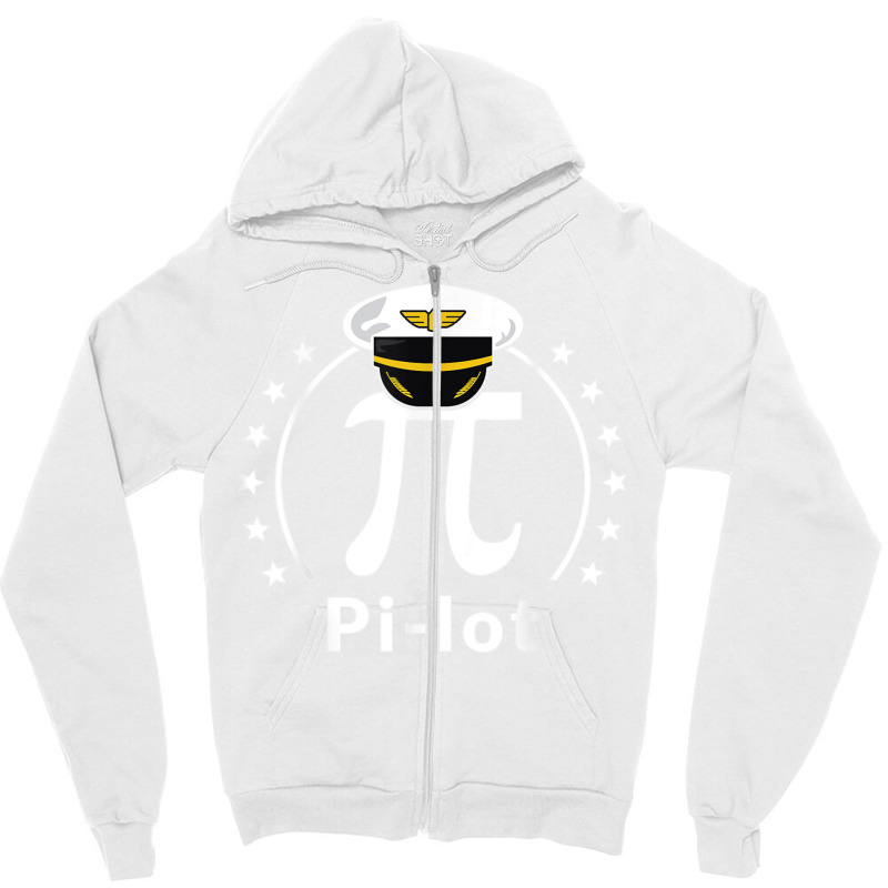 Pi Day Design For An Airplane Pilot T Shirt Zipper Hoodie | Artistshot