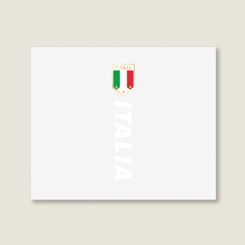 Proud Italian   Italia Design   Italian Soccer Jersey Style T Shirt Landscape Canvas Print | Artistshot