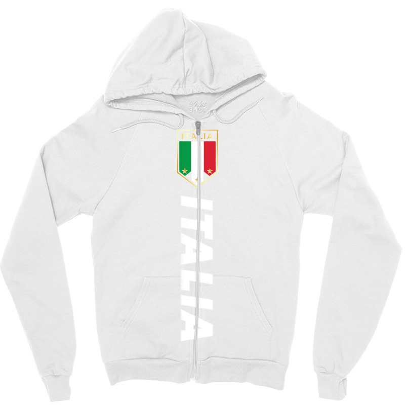 Proud Italian   Italia Design   Italian Soccer Jersey Style T Shirt Zipper Hoodie | Artistshot