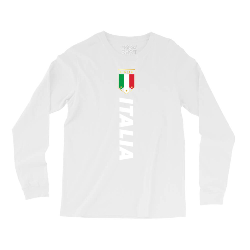 Proud Italian   Italia Design   Italian Soccer Jersey Style T Shirt Long Sleeve Shirts | Artistshot