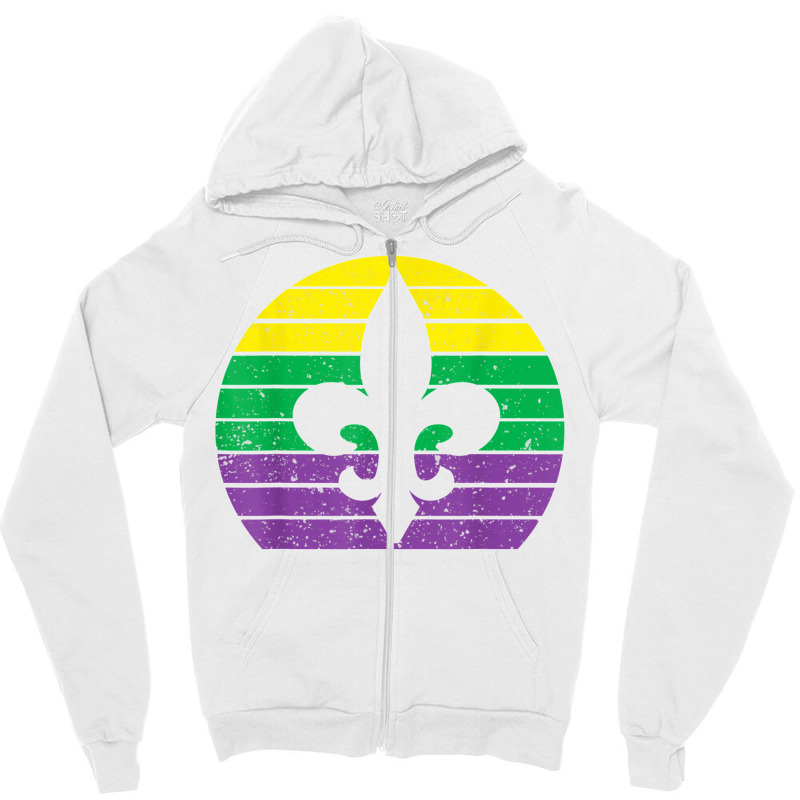 Retro Jester Hat Silhouette Mardi Gras Carnival T Shirt Zipper Hoodie | Artistshot