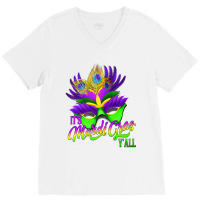 Vintage Mardi Gras Y' All, New Orleans, La , For Men & Women Premium T V-neck Tee | Artistshot