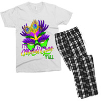 Vintage Mardi Gras Y' All, New Orleans, La , For Men & Women Premium T Men's T-shirt Pajama Set | Artistshot