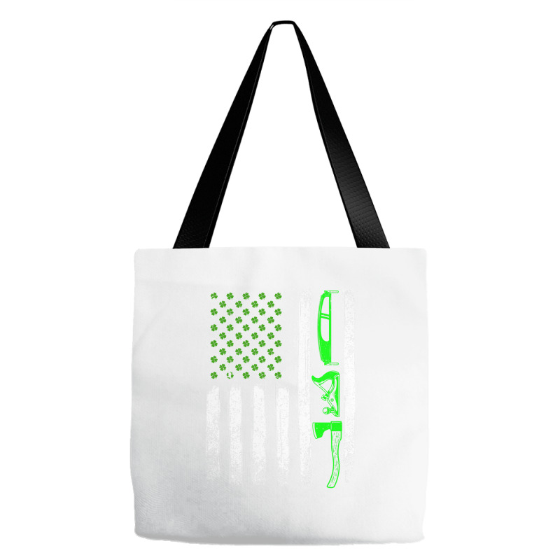 Woodworking St Patrick's Day Vintage Irish American Flag Premium T Shi Tote Bags | Artistshot