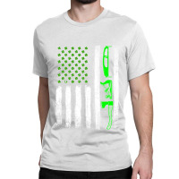 Woodworking St Patrick's Day Vintage Irish American Flag Premium T Shi Classic T-shirt | Artistshot