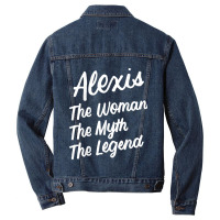 Alexis The Woman Myth Legend Personalized Name Birthday T Shirt Men Denim Jacket | Artistshot