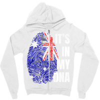 Australian Flag Dna Fingerprint Australia Premium T Shirt Zipper Hoodie | Artistshot