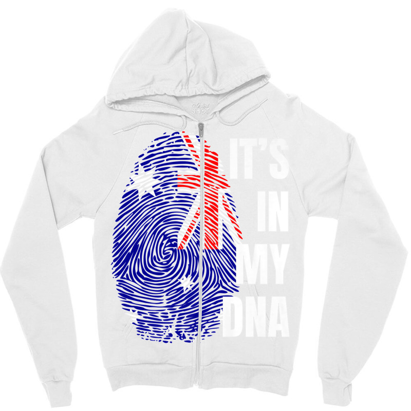 Australian Flag Dna Fingerprint Australia Premium T Shirt Zipper Hoodie | Artistshot