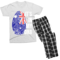 Australian Flag Dna Fingerprint Australia Premium T Shirt Men's T-shirt Pajama Set | Artistshot