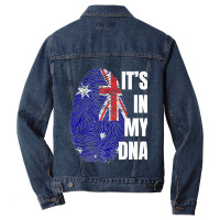 Australian Flag Dna Fingerprint Australia Premium T Shirt Men Denim Jacket | Artistshot