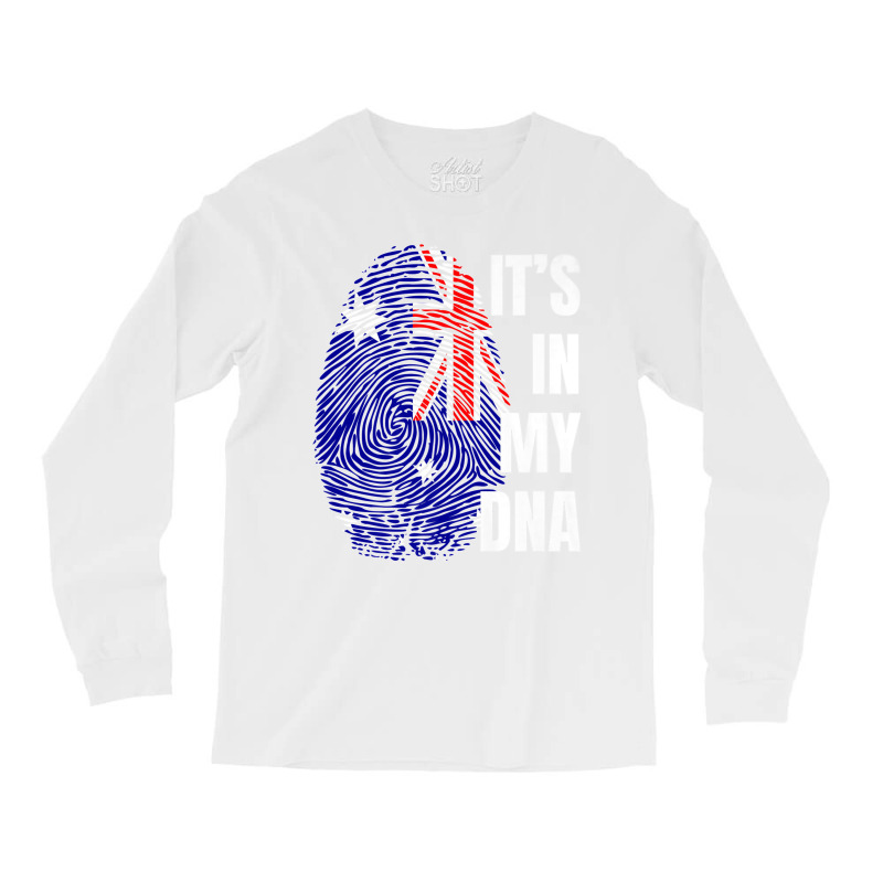 Australian Flag Dna Fingerprint Australia Premium T Shirt Long Sleeve Shirts | Artistshot