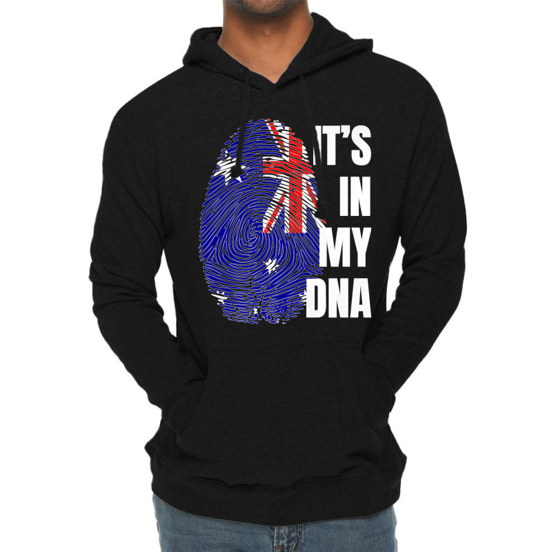 Australian Flag Dna Fingerprint Australia Premium T Shirt Lightweight Hoodie | Artistshot