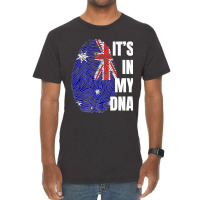 Australian Flag Dna Fingerprint Australia Premium T Shirt Vintage T-shirt | Artistshot