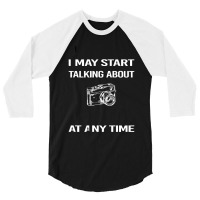 Photography T  Shirt Funny Yellow Warning Photography Photographer Cam 3/4 Sleeve Shirt | Artistshot