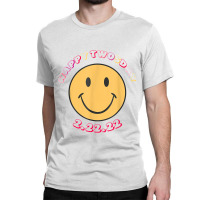 Happy Twosday Tuesday February 22nd 2022 Retro Smiley Face T Shirt Classic T-shirt | Artistshot