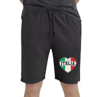 Italy Italia Italian Flag Heart Retro Vintage Design T Shirt Vintage Short | Artistshot