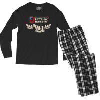 Let's Go, Brandon, Dairy Cows, Farmer, Farm Sarcastic T Shirt Men's Long Sleeve Pajama Set | Artistshot