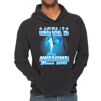 Level 12 Unlocked Born In 2010 Dabbing Shark 12th Birthday Pullover Ho Vintage Hoodie | Artistshot