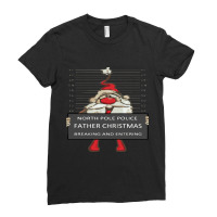 Farther Christmas Breaking And Entering Ladies Fitted T-shirt | Artistshot